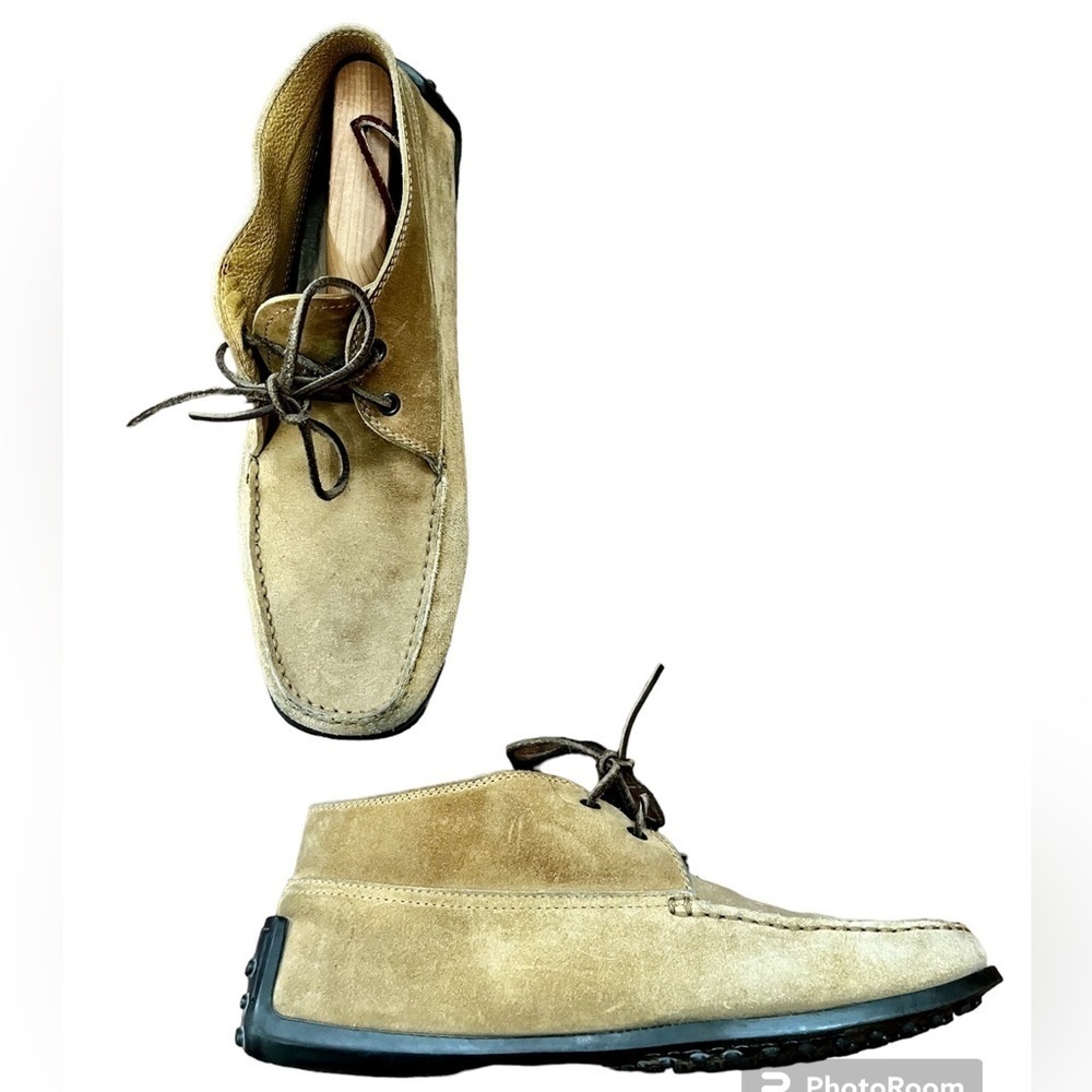 TOD’S Mens Tan Leather Chukka Boots Shoes US - 10.5